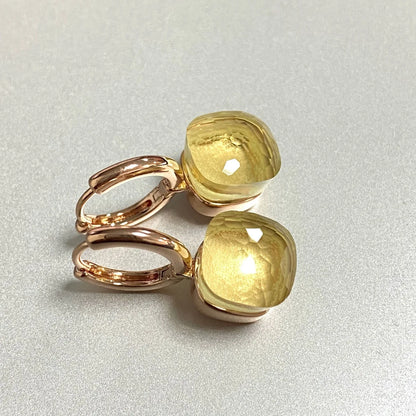 Square Crystal Earrings