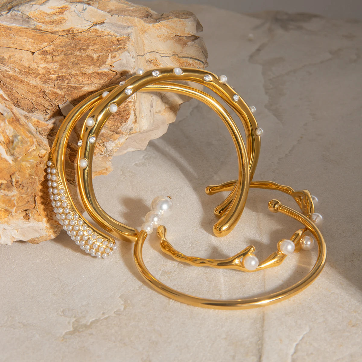 Gold Stainless Steel Cuff