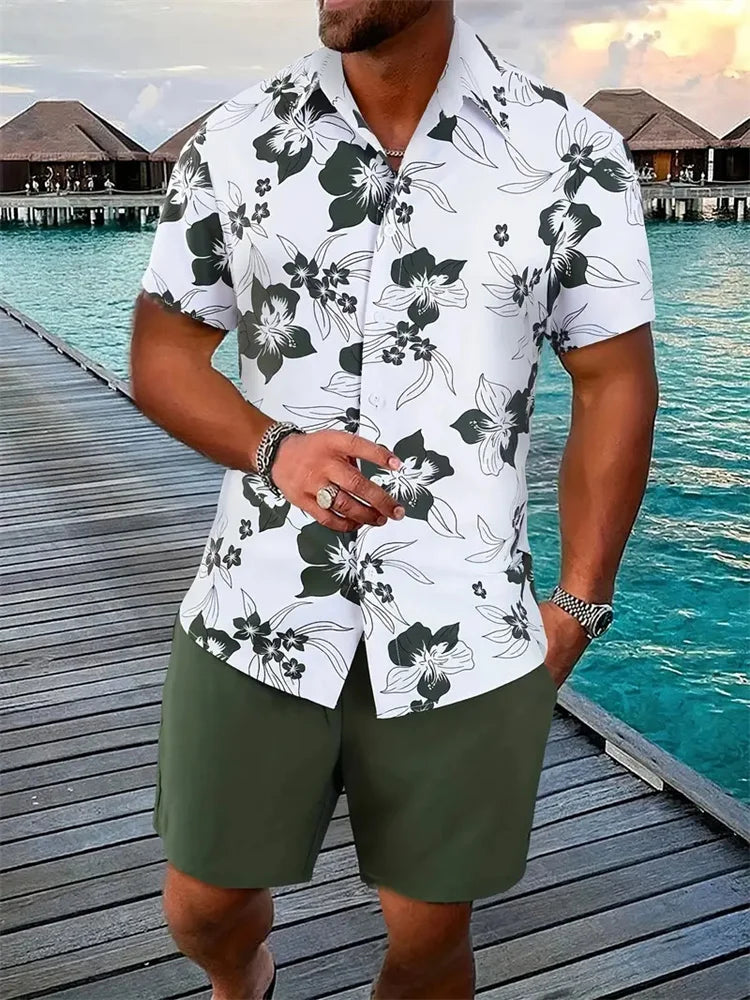 3D Print Hawaiian Shirt Set