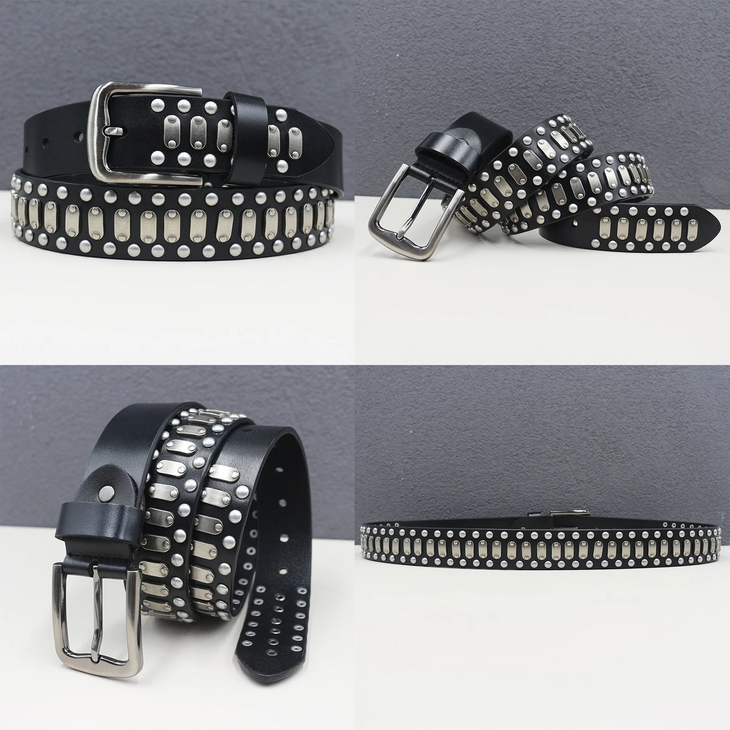 Heavy duty leather belt