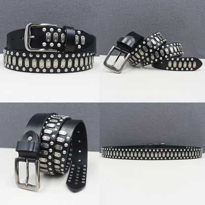 Heavy duty leather belt