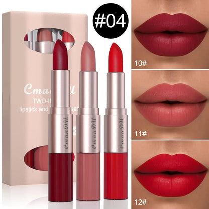 Waterproof Double Head Lipstick Set