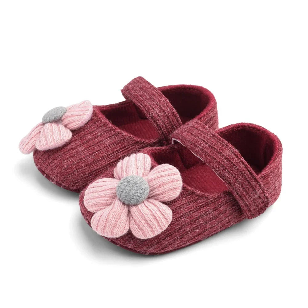 Flower Cotton First Walker Shoes