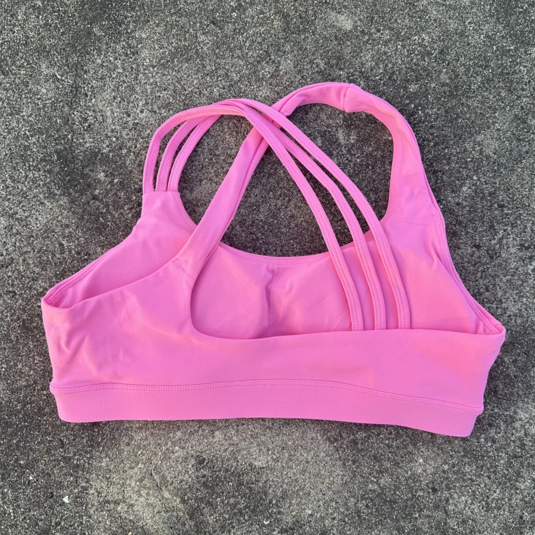 Solid Color Cross Back Fitness