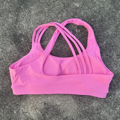 Solid Color Cross Back Fitness