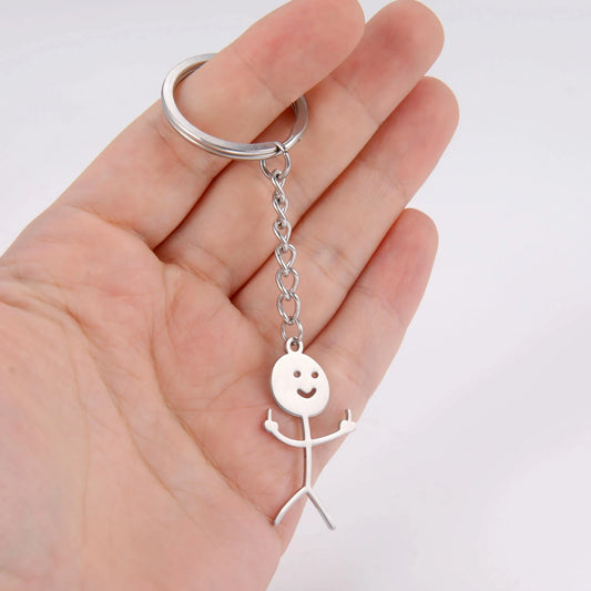 Teamer Funny Middle Finger Stickman