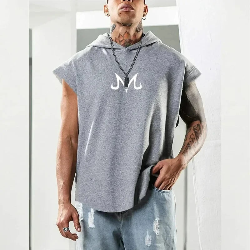 Quick-Dry Bodybuilding Anime Print Vest