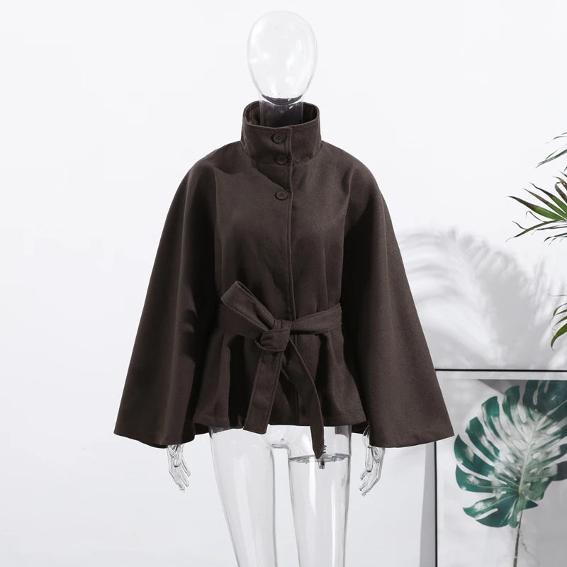 Faux Wool Maxi Overcoat