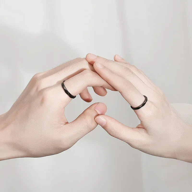 Adjustable Couple Wedding Rings