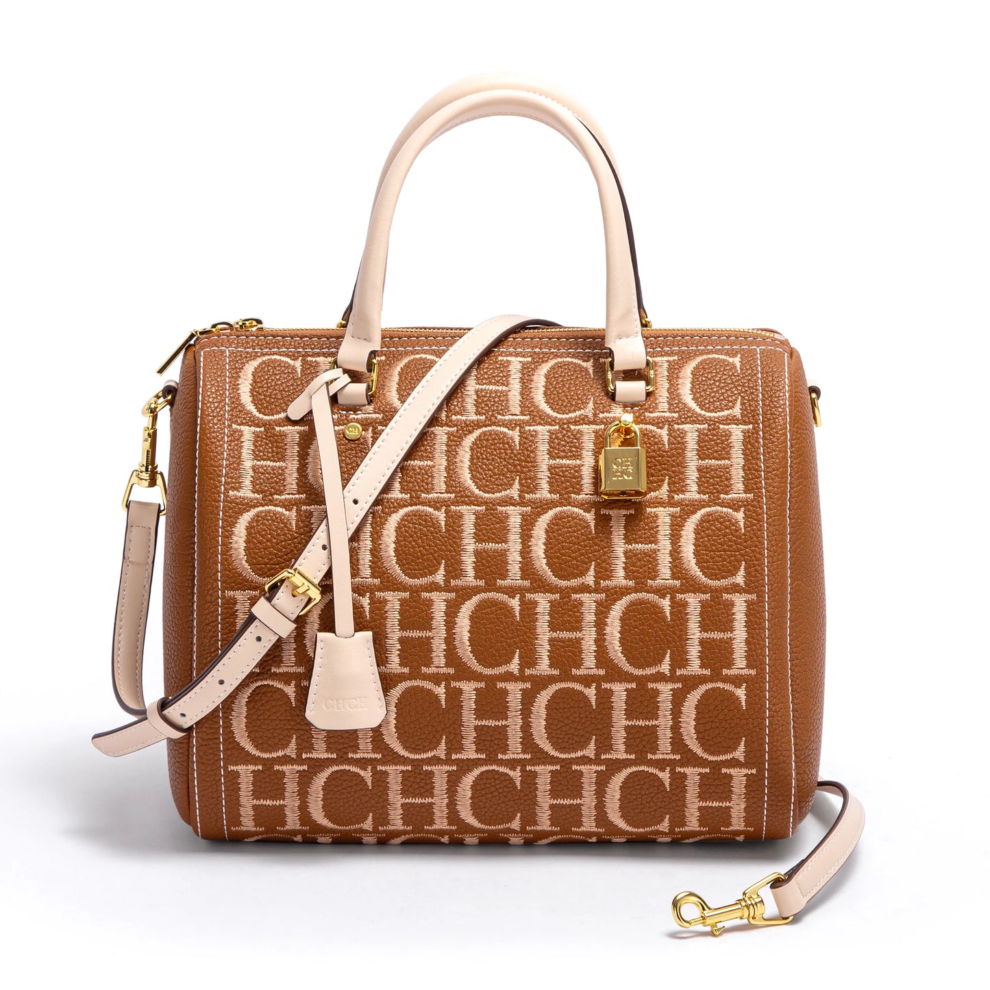 Embroidered Baguette Shoulder Bag