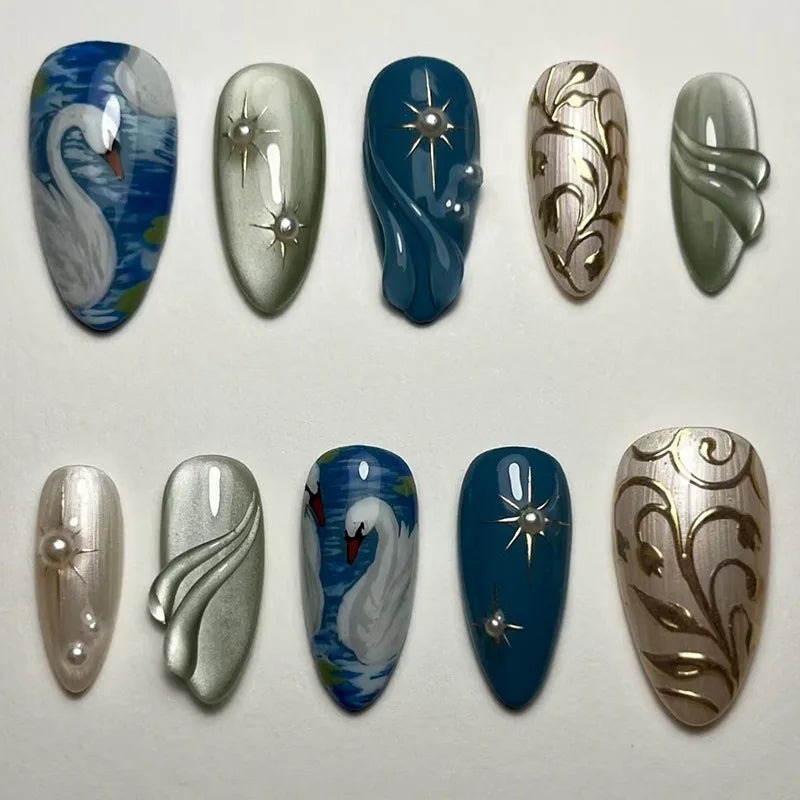 Y2K Cat Eye Press-On Nails