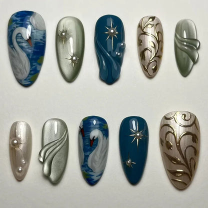 Y2K Cat Eye Press-On Nails