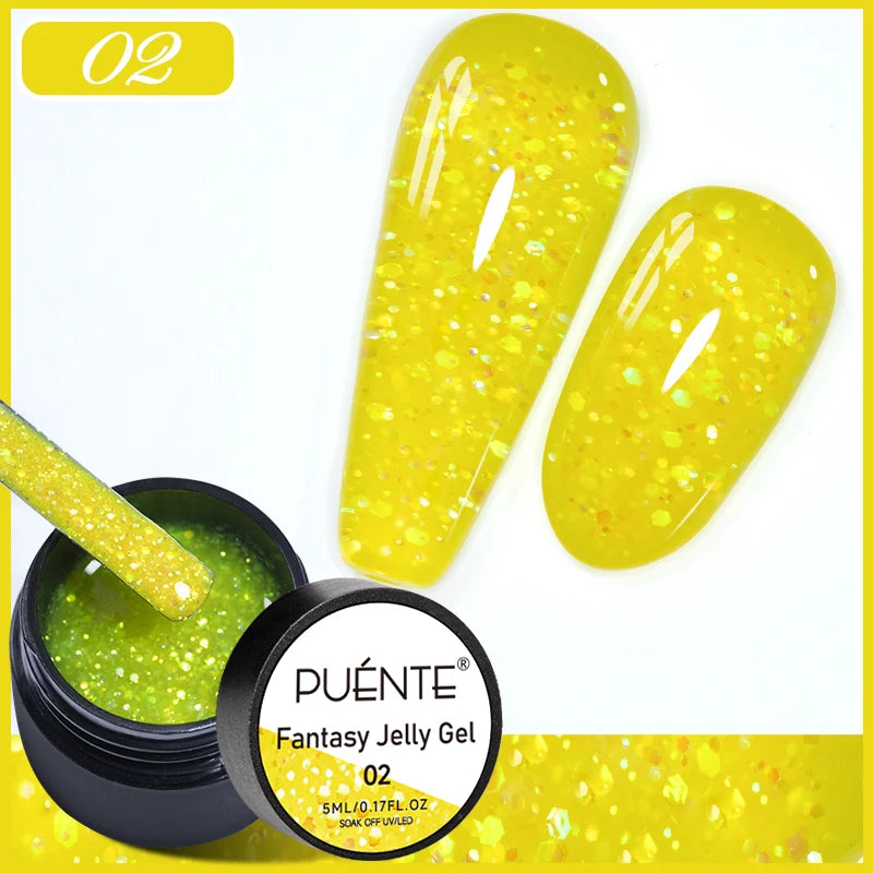 PUENTE Glitter Poly Nail Gel