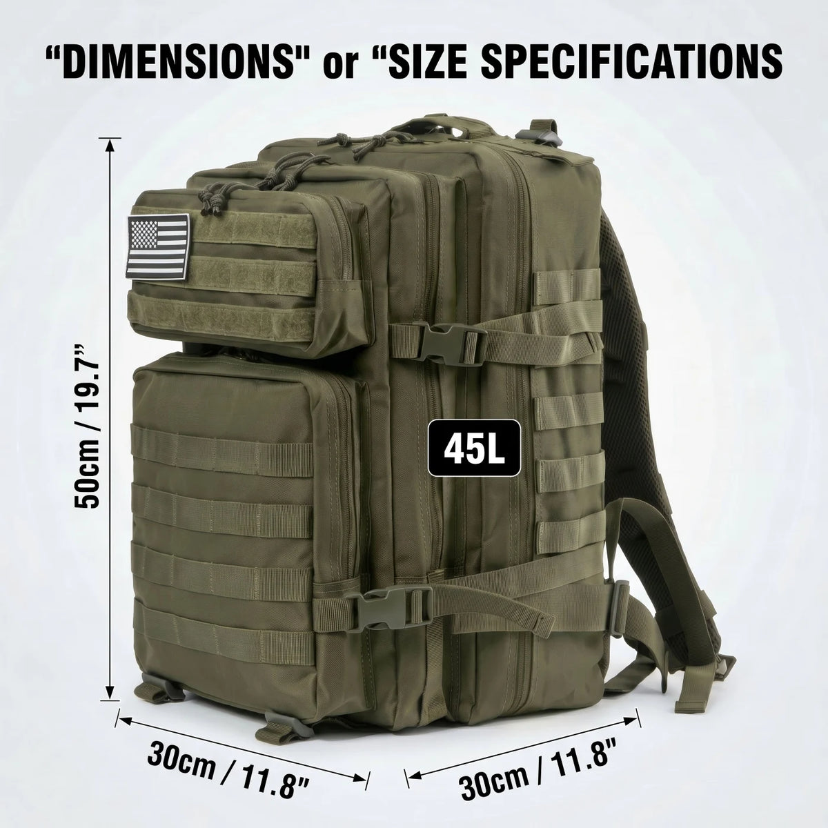 45L Molle Tactical Backpack