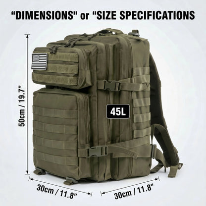 45L Molle Tactical Backpack