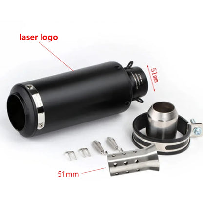 Universal 51/60mm Carbon Fiber Exhaust Muffler DB Killer