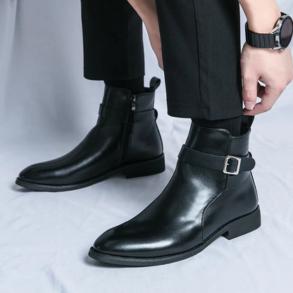 Waterproof Leather Riding Boots