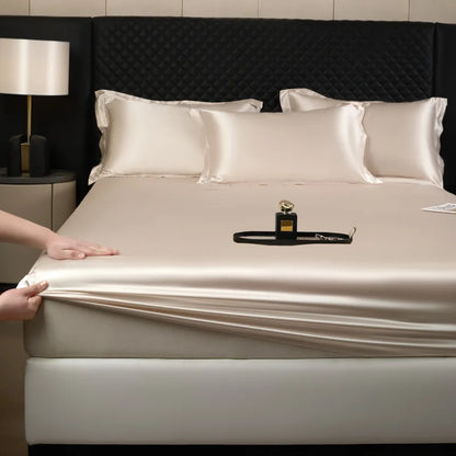 3-Piece Luxury Mulberry Silk Bed Sheet Set