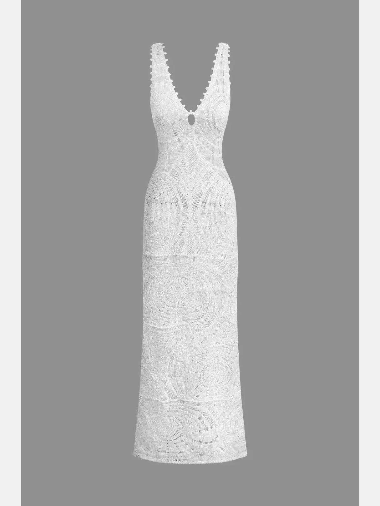 V-Neck Ankle Dress