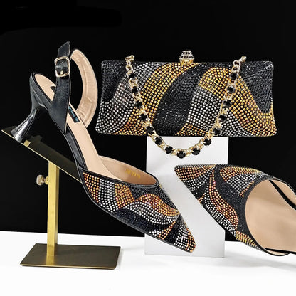 Festive Elegance: Dazzling Crystal Heels