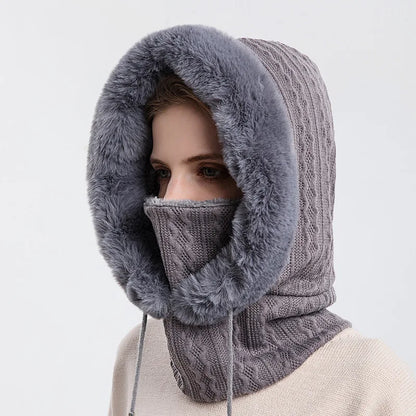 Knitted Windproof Ski Cap