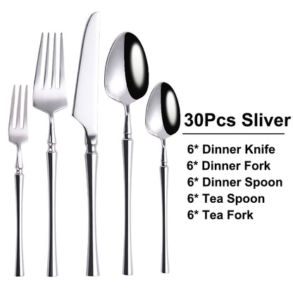 Metal Solid Color Spoon Set
