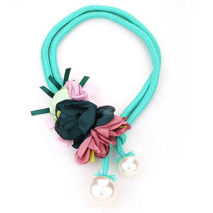 Boho Pearls Flower Necklace