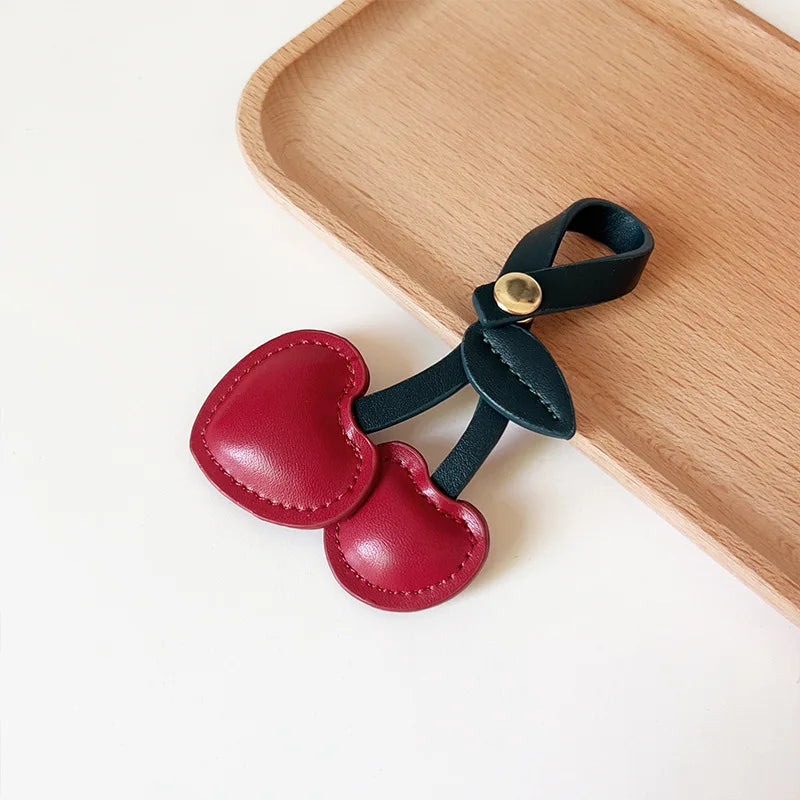Cute 3D Peach Heart Cherry