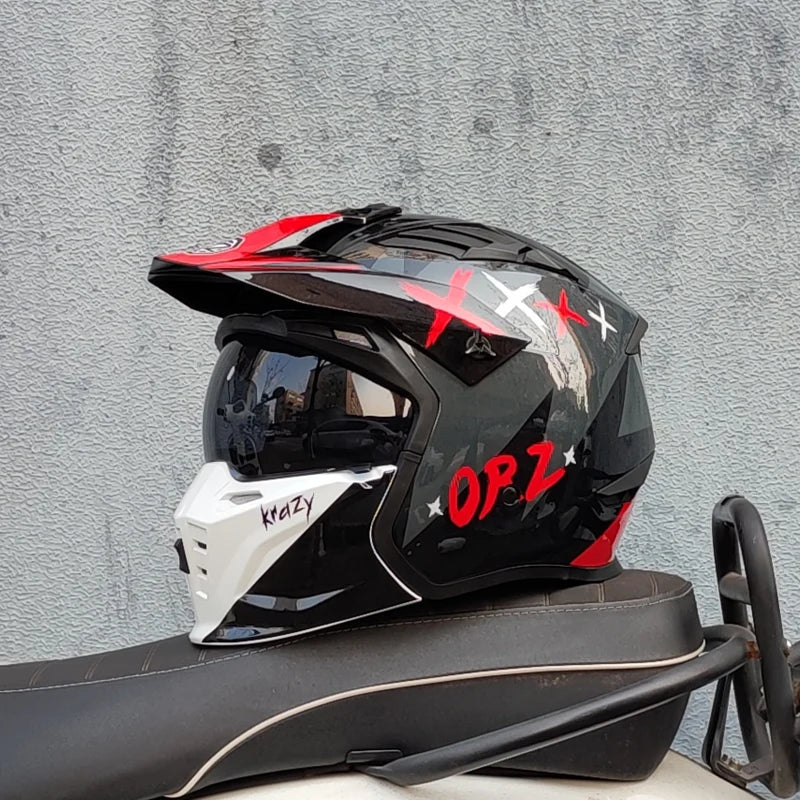 Vintage Warrior Motorcycle Helmet