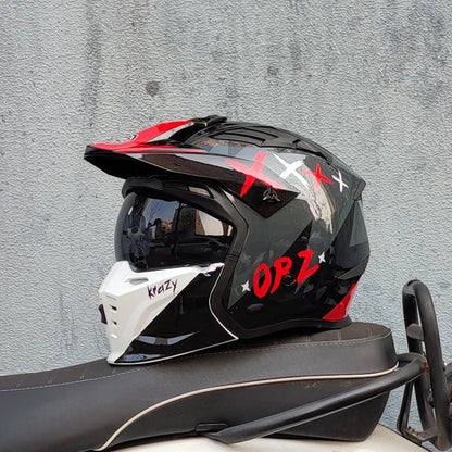 Vintage Warrior Motorcycle Helmet