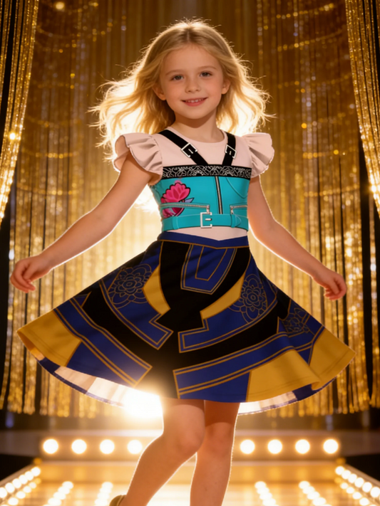 Patchwork Black Costume