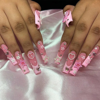 Leopard Cherry Press-On Nails