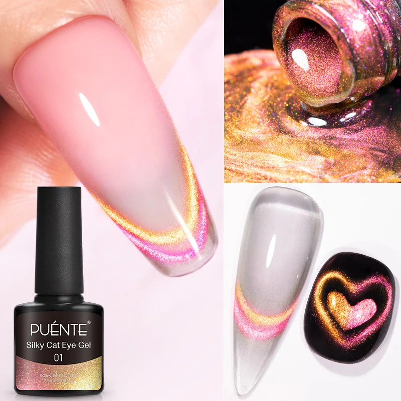 Wine Red Cat Eye Gel Polish