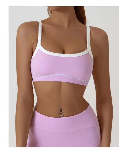 Yoga Sports Bra Color Clashing