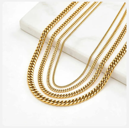 High Stainless Round Cuban Chain Daily