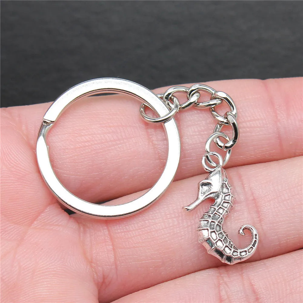 Seahorse Octopus Mermaid Keychains Nail