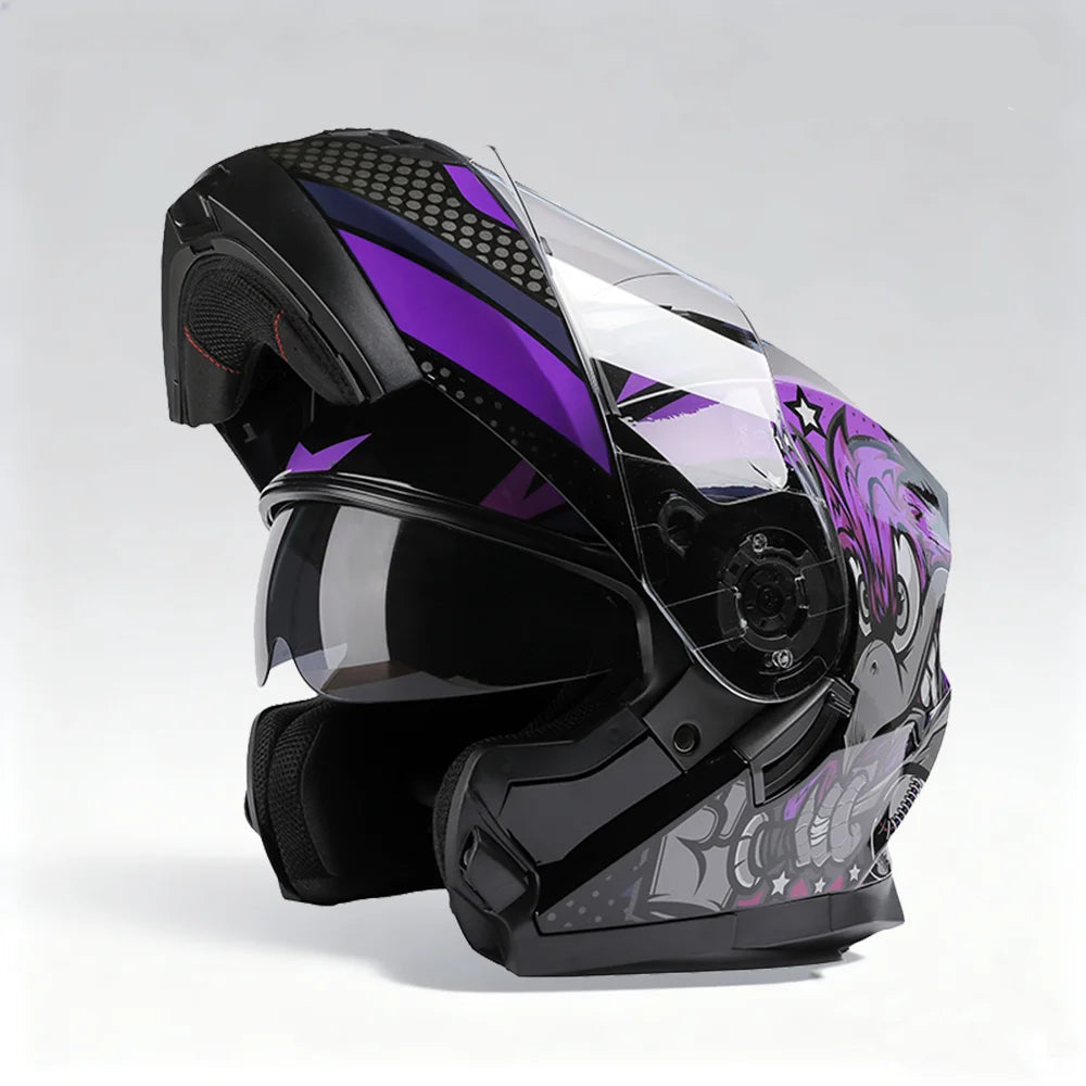 BLD-162 Double-Visor Flip-Up Helmet