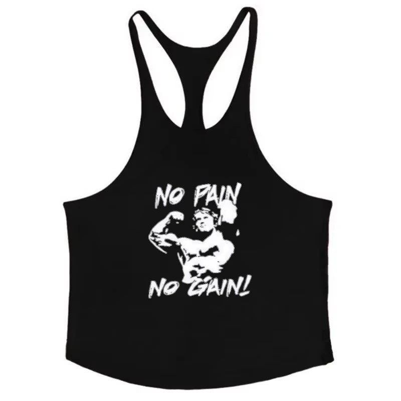 pattern printed fitness vest