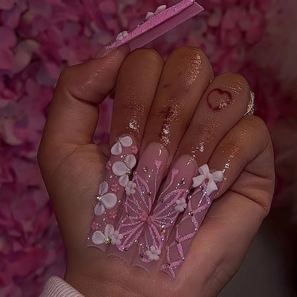 Leopard Cherry Press-On Nails