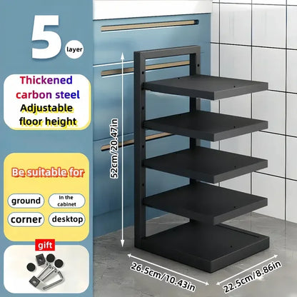 Steel Reusable Organzier Kitchen Adjustable