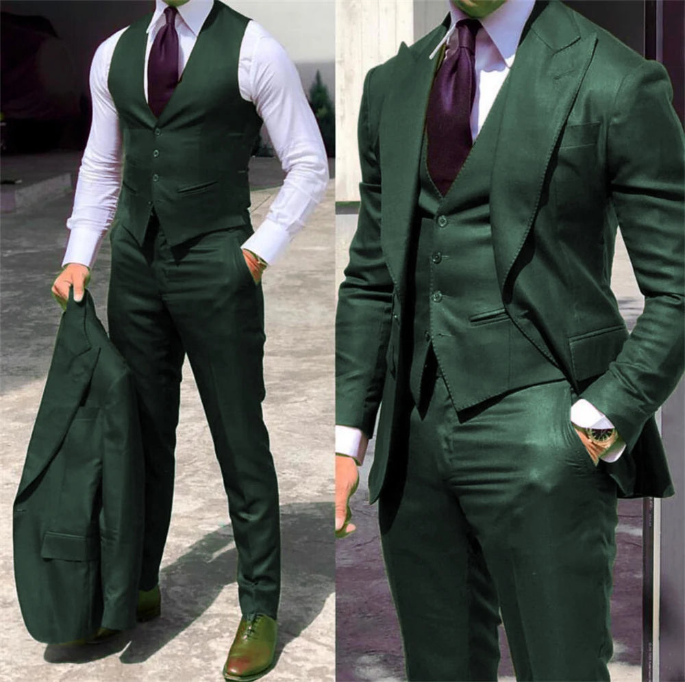 Solid Color Formal Business Suit