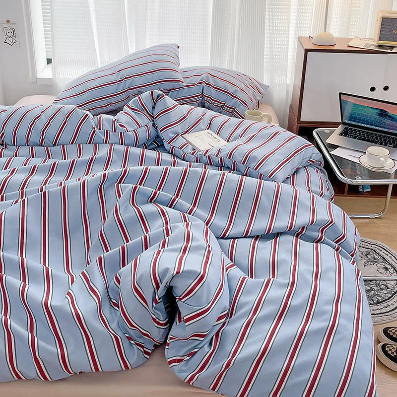 Striped Duvet Bedding Set