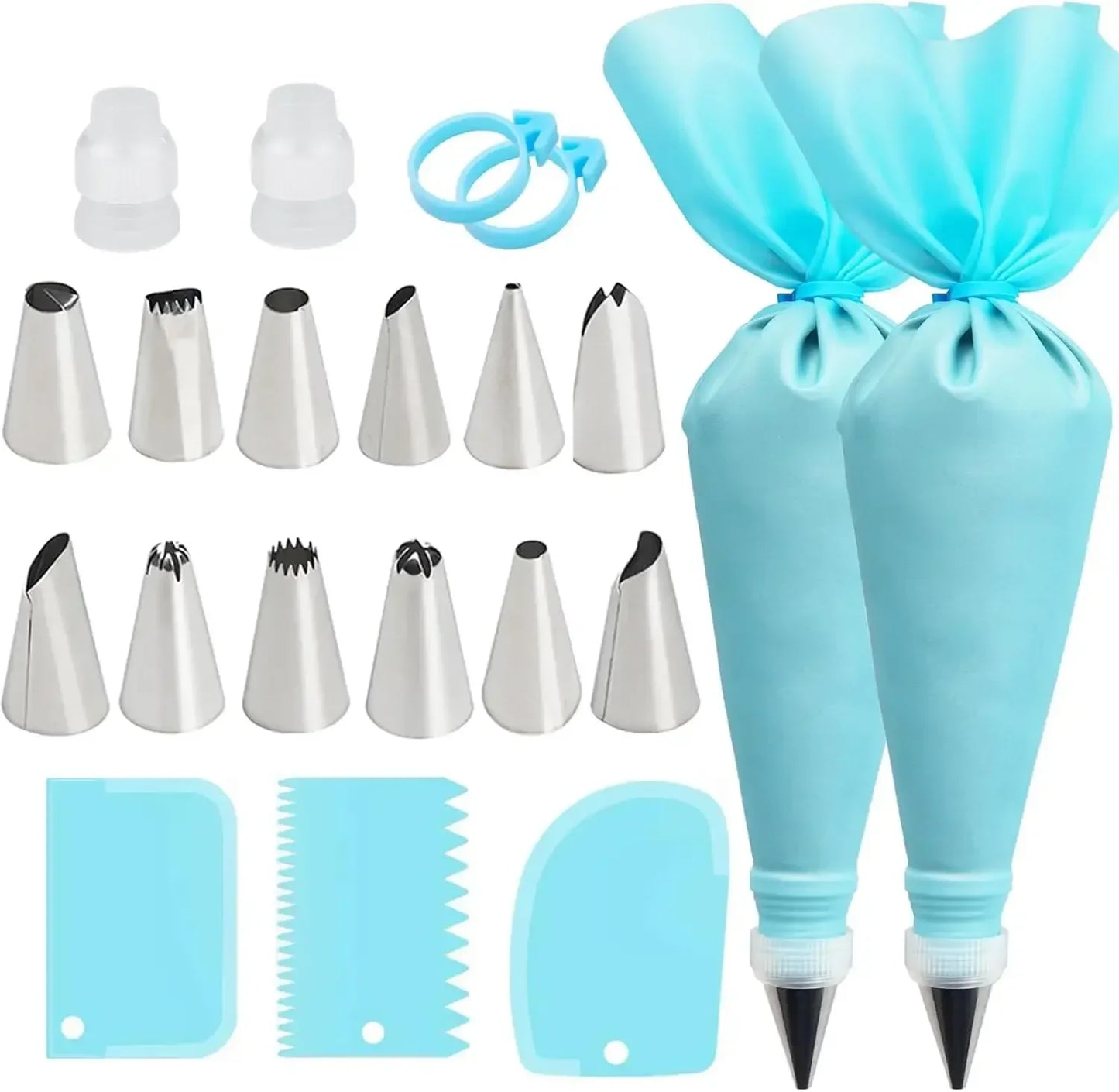 Metal Pastry Set Piping Bags