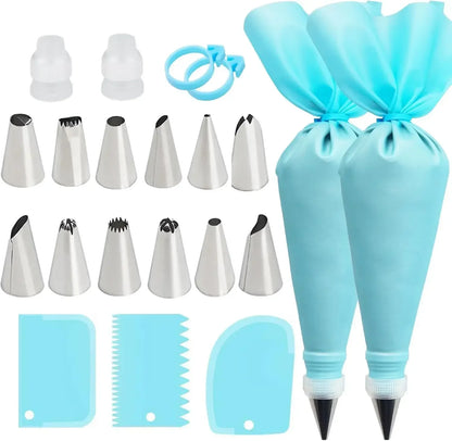 Metal Pastry Set Piping Bags