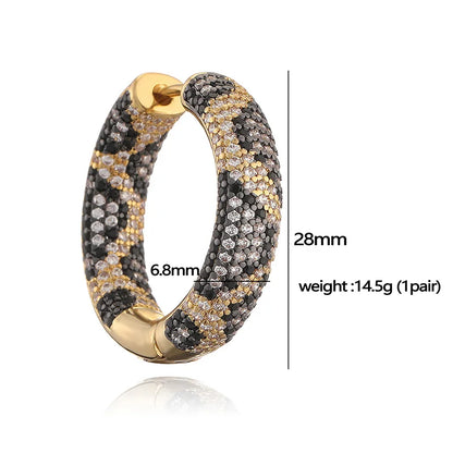 Animal Hoop Earrings