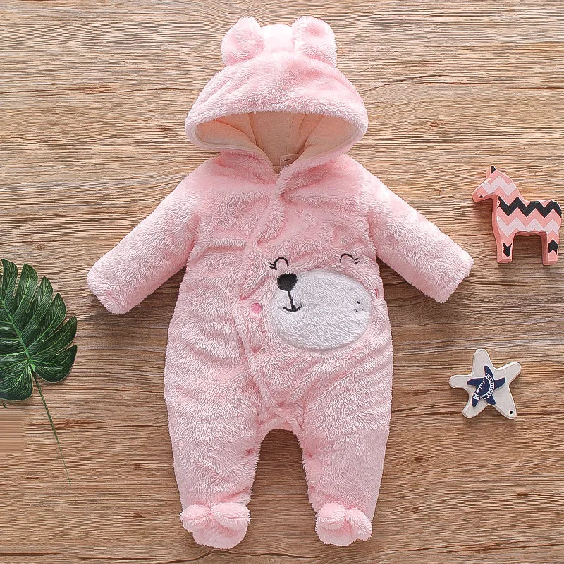 Cute Plush Baby Romper