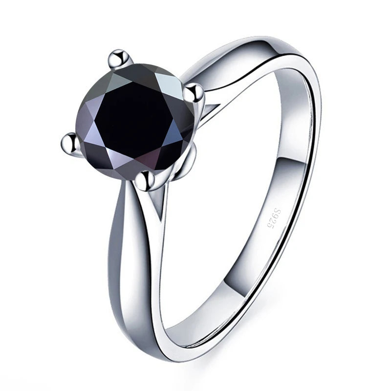 Round Moissanite Band Ring