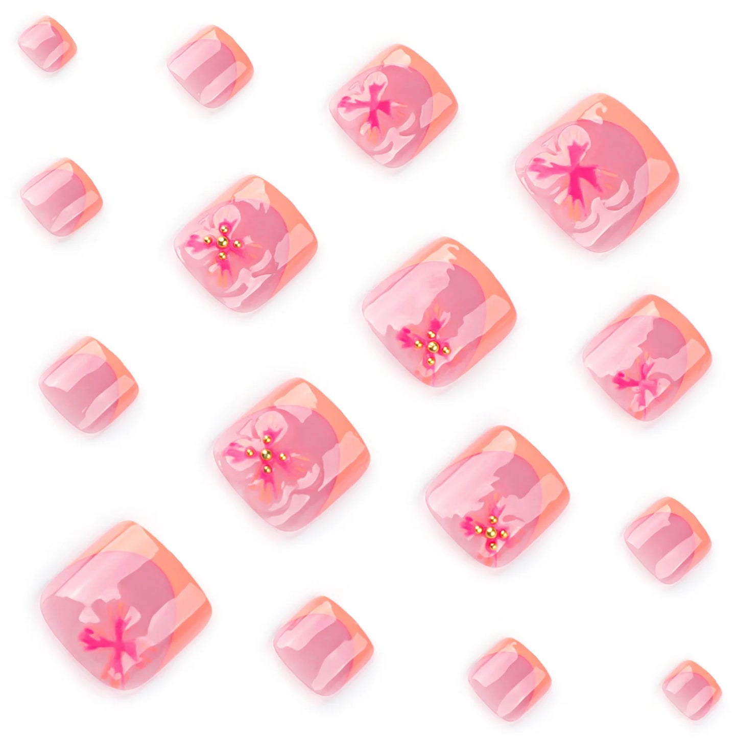 Toe Press-On Nail Set