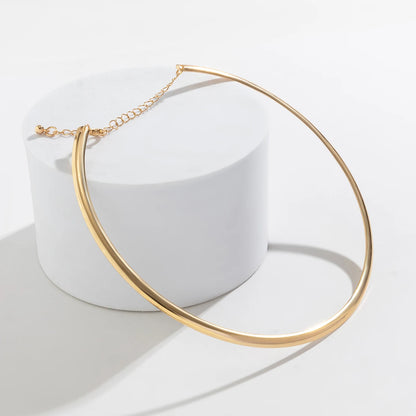 Vintage Metal Torques Choker Necklace