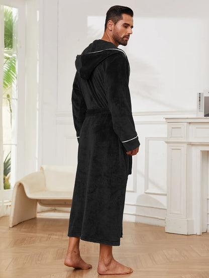 Flannel Coral-Fleece Couple Robe